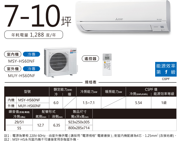 靜音大師HS MSY-HS 7-10坪