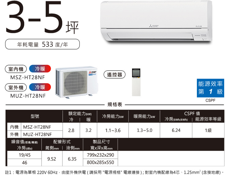 靜音大師HT MSY-HT 3-5坪