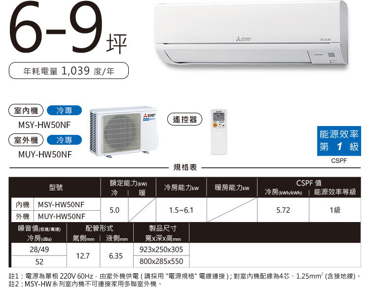 靜音大師HW MSY-HW 6-9坪